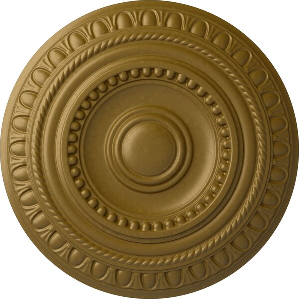 Ekena Millwork Artis Ceiling Medallion (Fits Canopies up to 6 7/8"), Hand-Painted Gold, 15 3/4"OD x 1 3/8"P CM15ARGLS - main